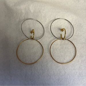 CHARLOTTE CHESNAIS GALILEA Large Earrings Gold Vermeil 3 Hoop